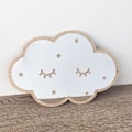Miniatyrbillede 2 af 6: Wolken Spejl 3D Børnespejl Acryl Skyer Vægdækning til