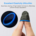 Miniatyrbild 5 av 8: Finger Sleeve Sets för Gaming Mobile Game Controller Thumb