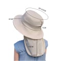 Miniatyrbilde 2 av 5: UPF 50+ Solhatt for gutter og jenter med nakkeklaff Sommerstrandhatt Barn