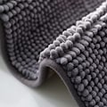 Miniatyrbild 6 av 8: Halkskyddad badrumsmatta 50x80cm mikrofiber chenillematta för badrum grå