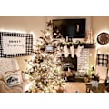 Miniatyrbillede 6 af 7: Julestrømper, Elegant Rustik Charme Kabelstrikket Strømpe, Akrylfibre Pejs Juletræsdekoration