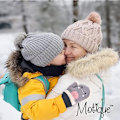 Miniatyrbild 4 av 5: Toddler Magic Stretch Mittens Vinter Unisex Baby Stickade Vantar