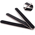 Miniatyrbild 5 av 8: Nagelfil 10 st Professionell Dubbelsidig 100/180 Grit Nagelbuffer Emery Board Svart Manikyr Pedikyr Verktyg och Nagelbufferfilar