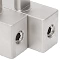 Miniatyrbilde 3 av 8: 2 stk Dobbel 1/0 Gauge til 1/0 Gauge Forsterker Inngang Reduserer Nikkelbelagt Aluminium Legering Høy Effekt for Bil Lyd