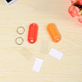 Miniatyrbillede 2 af 5: Nøgleetiket, Plastik Nøglering i 10 Farver, Skrivelig Farve Etiket Nøglering