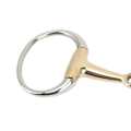 Miniatyrbilde 3 av 8: 135mm Heste Ring Snaffle Bit Rustfritt Stål og Kobber Hengsel Hest Løst Ring Snaffle for Utendørs Gaver