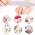 Miniatyrbild 7 av 8: Paket med 10 nagelfiler för gelnaglar, professionella nagelfilar 100/180, filar för gelnaglar, nagelbuffertblock, dubbelsidig nagelfil, professionell,