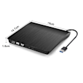 Miniatyrbillede 5 af 8: Ekstern CD DVD-drev, USB 3.0 Bærbar CD DVD +/-RW Drev Slank