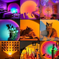 Miniatyrbilde 1 av 8: Stemningsfull Projektorlampe 16 Farger 180° Rotterbar Fjernkontroll RGB Projeksjonslys for Soverom
