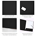 Miniatyrbild 3 av 5: Fickmapp L-formad mapp med fasad design Inbyggd ficka Bekväm att sätta in papper Mapp Dubbel plugg Brunt papper