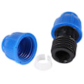 Miniatyrbild 3 av 5: 5 st PE-plast 20 mm till 20 mm rak vattenrör koppling röranslutning adapter montering