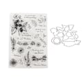Miniatyrbilde 1 av 5: Klar Stempel Klar Avtrykk Flere Mønstre Gjenvinnbare Transparent Stempel for å Lage Invitasjoner Dekorasjon DIY Kort
