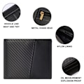 Miniatyrbild 3 av 7: PU-läder Bifold Plånbok för Män - RFID Slim Bi Fold Plånböcker