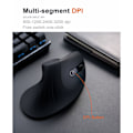Miniatyrbilde 8 av 8: Trådløs Vertikal Mus 6 Knapper 800‑1200‑2400‑3200 DPI USB Trådløs Vertikal Ergonomisk Mus for Spill Kontor