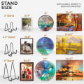 Miniatyrbild 7 av 7: Tallriksställ för display - 6 tums tallrikshållare displayställ + M