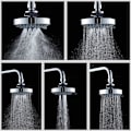 Miniatyrbillede 4 af 5: Vandbesparende Bruseshowerhoved, Krom Højtryksjusterbar Regn