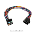 Pikkukuva 6 / 8: 60 cm:n 52-nastainen MQB Quadlock-jatkojohto Bluetooth 5.0 5-12V autostereoiden kaiuttimille