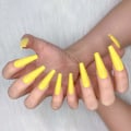 Miniatyrbillede 2 af 6: 24 stk. Dyb Nude Ren Farve Ballerina Lang Kiste Glansende Falske Negle Tryk på Negle Falske Spidser Manicure til Kvinder og Piger