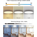 Miniatyrbild 3 av 5: Modern LED Taklampa, Justerbar Trefärgs-temperatur, Infälld Belysningsarmatur, Högkvalitativt Flamskyddande Plastskal för Vardagsrum