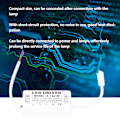 Miniatyrbillede 7 af 8: LED Driver 300mA Konstant Strøm Transformer DC24‑42V Lampe Strømforsyning Driver AC85‑265V