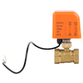 Miniatyrbillede 2 af 5: 2-vejs elektrisk kugleventil 2-trådet messingmotoriseret mekanisk udstyr DC12/24V DN25
