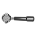 Pikkukuva 8 / 8: 51 mm 2-korvainen Portafilter-kahvinkeittimen pohjaton Portafilter-suodatin kahvan vaihto ECO310-kahvinkeittimelle C2-tyylille muovi musta