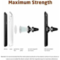 Miniatyrbillede 2 af 5: Biltelefonholder Luftventil Magnetisk Universal 360 Graders Rotation Cradlefri Biltelefonholder til Apple (Guld)