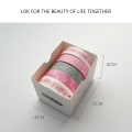 Miniatyrbillede 3 af 5: Blomster Washi Tape Sæt 10 Ruller 10mm Bred Blomst Dekorativ