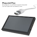 Miniatyrbillede 8 af 8: 7 Tommer IPS Touchskærm Anden Skærm HD Multimedia Interface Bærbar Mini LCD Skærm med Dobbelt Højttalere Lydjacks