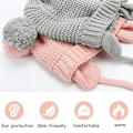 Miniatyrbild 7 av 8: 1 set Baby Hat Cute Bear Toddler Earflap Beanie Warm för hösten
