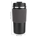 Miniatyrbild 2 av 5: Termisk mugg - Isolerad mugg, kaffemugg att ta med sig 450 ml läcksäker resekopp kaffemugg med lock