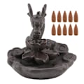 Miniatyrbillede 2 af 2: Keramisk Røgelsesholder Censer Røg Tilbageflow Røgelsesbrænder Dekoration Ornament