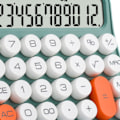 Miniatyrbillede 3 af 5: 12-cifret lommeregner med stor LCD-skærm, store knapper, standard mekanisk kontakt, til kontor, skole, hjem, olivengrøn