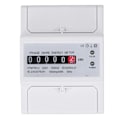Miniatyrbillede 2 af 8: DC220V Enfase Energimåler Digital Display 4P 35mm Skinnemontering Elkraftmåler