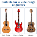Miniatyrbild 3 av 5: Svart gitarr capo + 4 gitarrplektrum (slumpmässig färg)