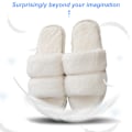 Miniatyrbilde 3 av 5: Fluffy Damestoffler i Kunstig Pels, Slip-On, Ortopediske, med A