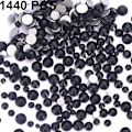 Miniatyrbillede 2 af 5: Black Diamond, Krystal Nail Art Flatbacks Uden Hotfix Rhinestones