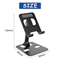 Miniatyrbillede 2 af 5: Tablet-stativ til skrivebord, stabilt tablet-stativ, foldbart og
