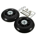 Pikkukuva 1 / 6: 2 kpl korvaavia matkalaukkupyöriä mustilla akseleilla 40mm 18mm Universaali matkalaukkupyörä