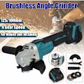 Miniatyrbild 5 av 5: Sladdlös vinkelslip 125 mm 18 V 4 hastigheter för Makita-batteri + tillbehör (endast maskin)