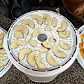 Miniatyrbild 4 av 5: 8 st runda silikon torkarark, 13 tum non-stick frukt torkarmattor, återanvändbar ångkokare nätark för frukt torktumlare (8, 13x13 tum)