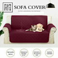 Miniatyrbillede 2 af 5: Sofa Slipcovers Vendbare Vandtætte Quiltede Kast Dyrebeskytter Sofa Betræk
