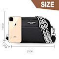 Miniatyrbillede 2 af 6: Crossbody-tasker til kvinder Crossbody kamera taske pung Tyk strop