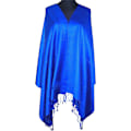 Miniatyrbillede 4 af 4: Royal Blå Ensfarvet Design Shawl Pashmina Sjal Wrap Stole Seconds