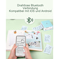 Miniatyrbild 5 av 5: M02 Fickprinter Miniskrivare för Smartphone, Termisk Skrivare Bluetooth Etikettskrivare, Kompatibel med i0S Android, för Etiketter, Foton,
