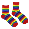 Pikkukuva 1 / 5: Urheilusuukat Candy Color Rainbow -sukat söpöt, naisten puuvilla