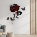 Pikkukuva 5 / 5: 3D kolmiulotteiset kristalliseinätarra DIY peilikalvot flo