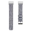 Miniatyrbild 1 av 5: Canvas klockarmband Mjuk Andningsbar Tvättbar Fashionabel Klockarmband Passar för Fitbit Charge2 Ljusgrå