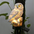 Miniatyrbillede 1 af 5: Solcelled Dyrehave Lampe - Hvid Ugle Model