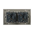 Miniatyrbilde 4 av 5: 1 stk Fransk Standard Veggkontakt, Hvit PC Materiale Panel AC 110~250V, 16A 2 Veis